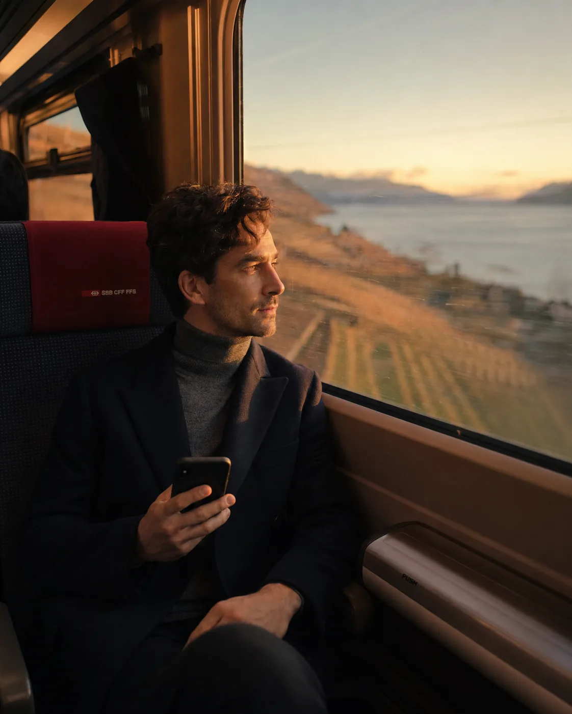Trajet en train CFF, gestion de patrimoine en mobilité